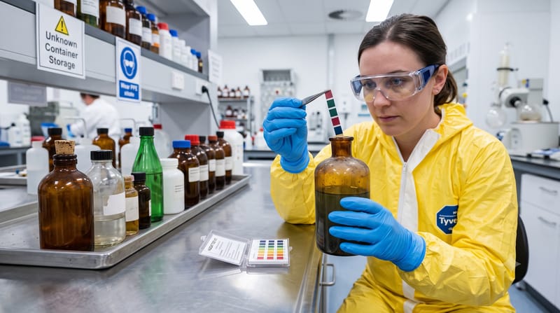 Can you handle unknown or unlabeled chemicals?
